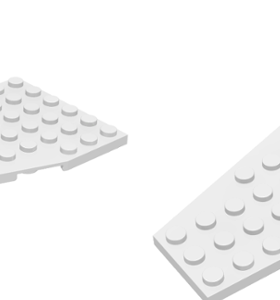 LEGO乐高零件30355+30356楔形板12x6 塑料拼装积木玩具儿童益多色