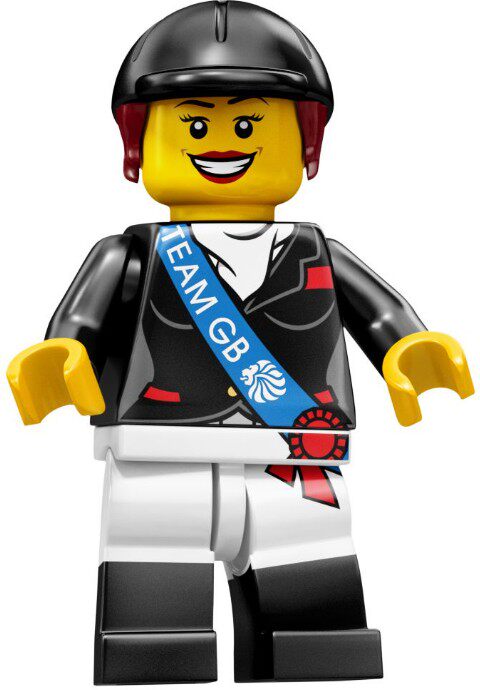 LEGO乐高8909人仔抽抽乐伦敦奥运会马术运动员塑料拼装积木玩具新