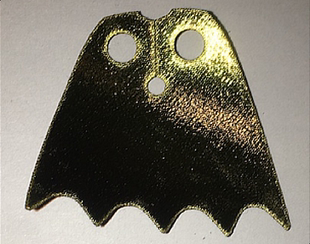 LEGO 乐高56630pb02零件黑色金属金双面人仔披风布面拼装玩具儿童