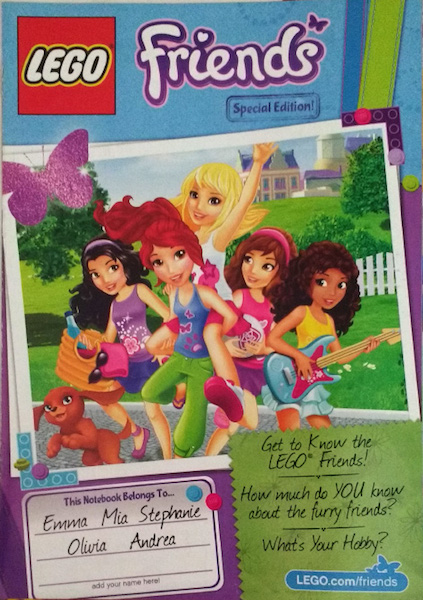 LEGOb13frnd2乐高朋友系列广告手册全英文16页彩色送 心湖城市图