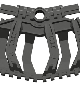 乐高LEGO 53550零件配件生化二手珠光深灰色塑料拼装积木玩益智男