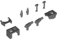 LEGO乐高 61190星战克隆兵队长雷克斯头盔面罩天线甲深蓝灰色全新