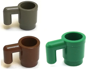 LEGO乐高3899零件人仔用品杯子多色罕有塑料拼装积木玩具儿童正品