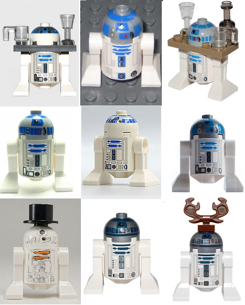 lego乐高 sw028星球大战系列人仔r2d2机器人塑料拼装积木玩具儿童