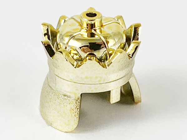 lego 乐高71015零件城堡国王皇冠头盔金属金镀金全新塑料积木玩具