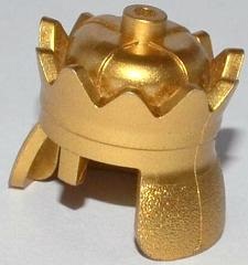 LEGO 乐高71015零件城堡国王皇冠头盔金属金镀金全新塑料积木玩具