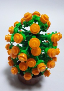 LEGO乐高MOC 发财金橘树创意塑料拼装积木儿童玩具益智全新北京现