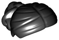 LEGO乐高13251零件人仔 sw1000头发黑色全新塑料拼装积木玩具益智