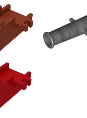LEGO乐高武器拼插积木加农炮