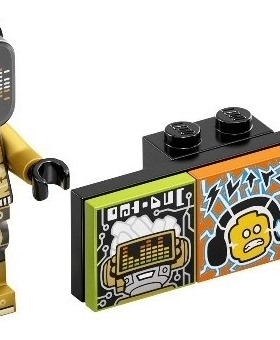 LEGO乐高vid042音乐派对Vidiyo人仔 DJ塑料拼装积木玩具儿童43108