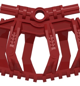 乐高 LEGO 53550生化战士武器零件深红色2手九新塑料拼装积木玩具