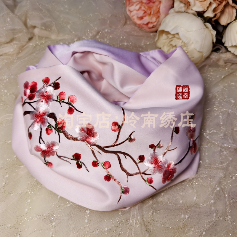 刺绣丝绸礼品包装盒长围巾