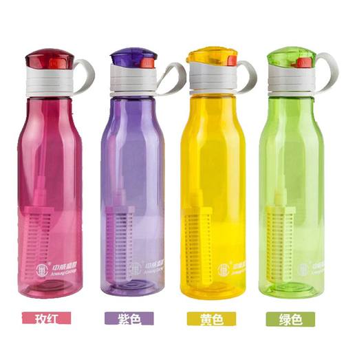 中威电气石水壶运动健身便携活化矿化净化弱碱复合滤芯托玛琳水杯