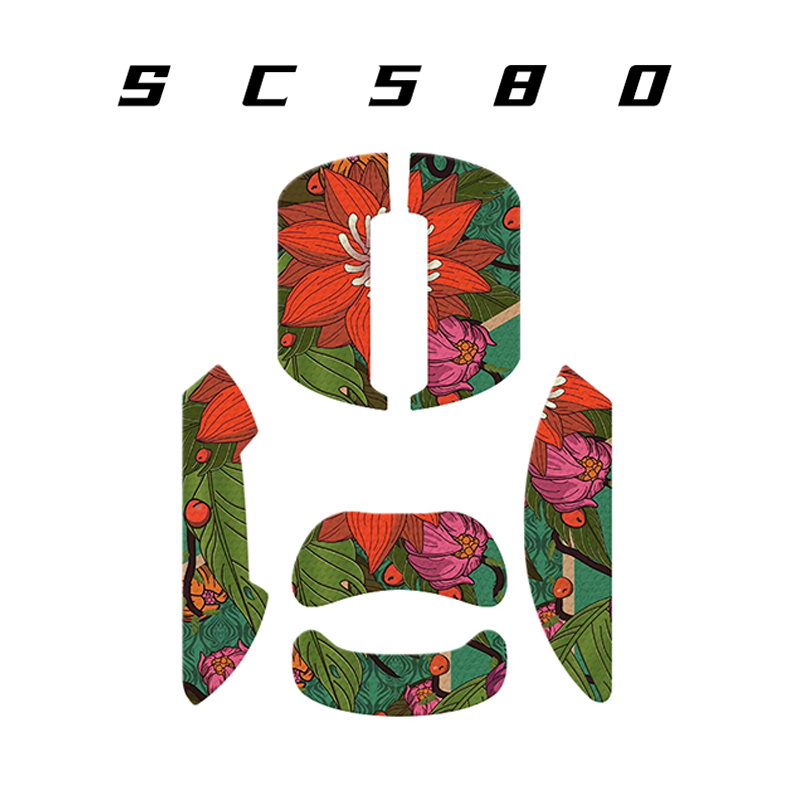 CS2 适用狼蛛SC580鼠标防滑贴防汗贴SC580保护贴 电竞鼠标背贴