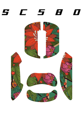 CS2 适用狼蛛SC580鼠标防滑贴防汗贴SC580保护贴 电竞鼠标背贴