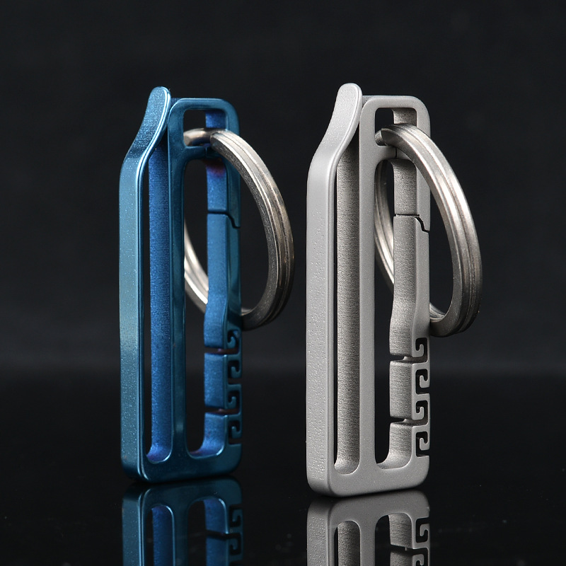 钛合金男士防丢汽车钥匙扣圈