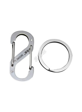 三刃木幸运数字8钥匙扣8字扣不锈钢挂扣锁匙扣发财SK008D