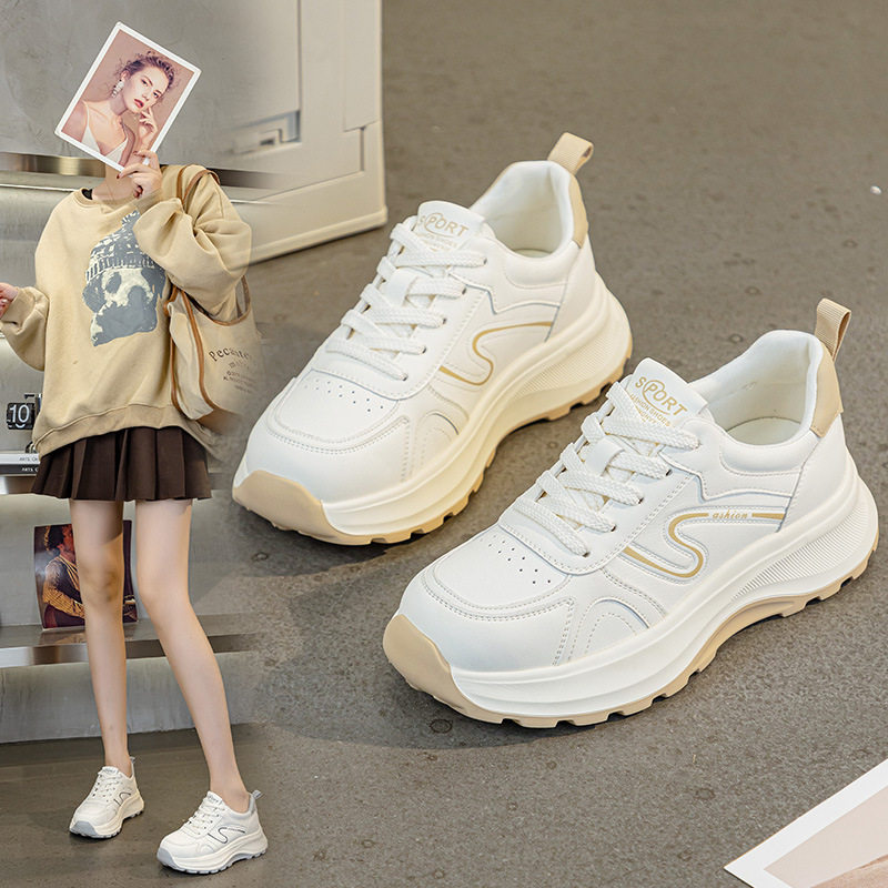 大码41-43厚底小白鞋女2026春夏新款休闲时尚板鞋运动鞋松糕单鞋,女鞋,休闲板鞋,淘宝优惠券,粉丝福利购,淘宝优惠卷