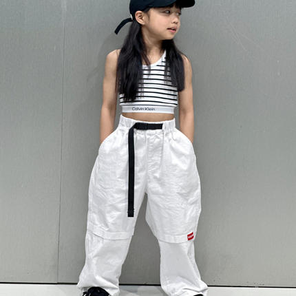 soulstyle宽松儿童款成人弹力工装裤可调节裤脚街舞滑板bboy裤子