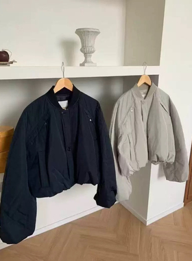 现~Unbound韩国东大门代购女2025春季帅气短款薄棉棒球服夹克外套