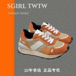 特价 sgirl老爹鞋 增高运动鞋 炸街网红显脚小阿甘鞋 女绒布拼色单鞋