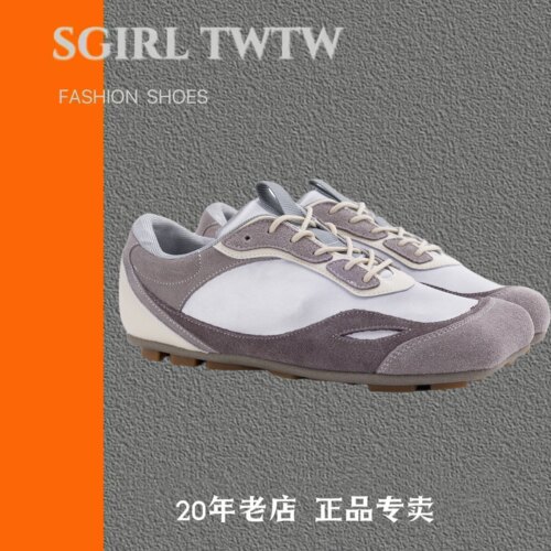 SGIRL TWTW拼色德训鞋女2826爆款轻便透气丑萌休闲方头百搭平底鞋
