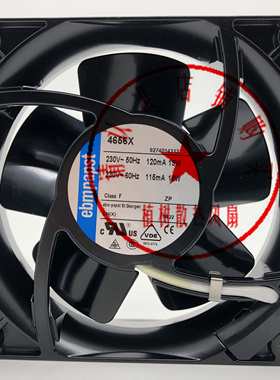 4656X全新正品EBMpapst 230V 115mA/120mA 18/19W全金属散热风扇