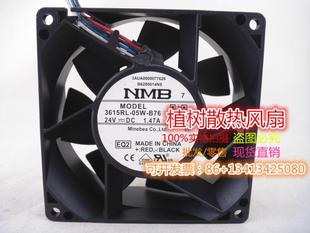 05W 1.47A B76全新NMB 24V 4线ABB变频器散热风扇 MAT 3615RL
