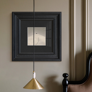 山本昌南黑白摄影简约现代挂画设计师极简风景禅意家居书房装饰画