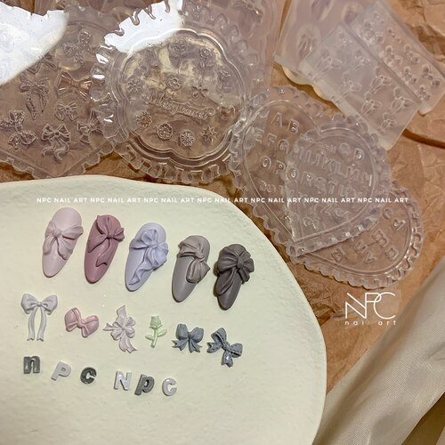 NPC美甲软软模具精致立体蝴蝶结