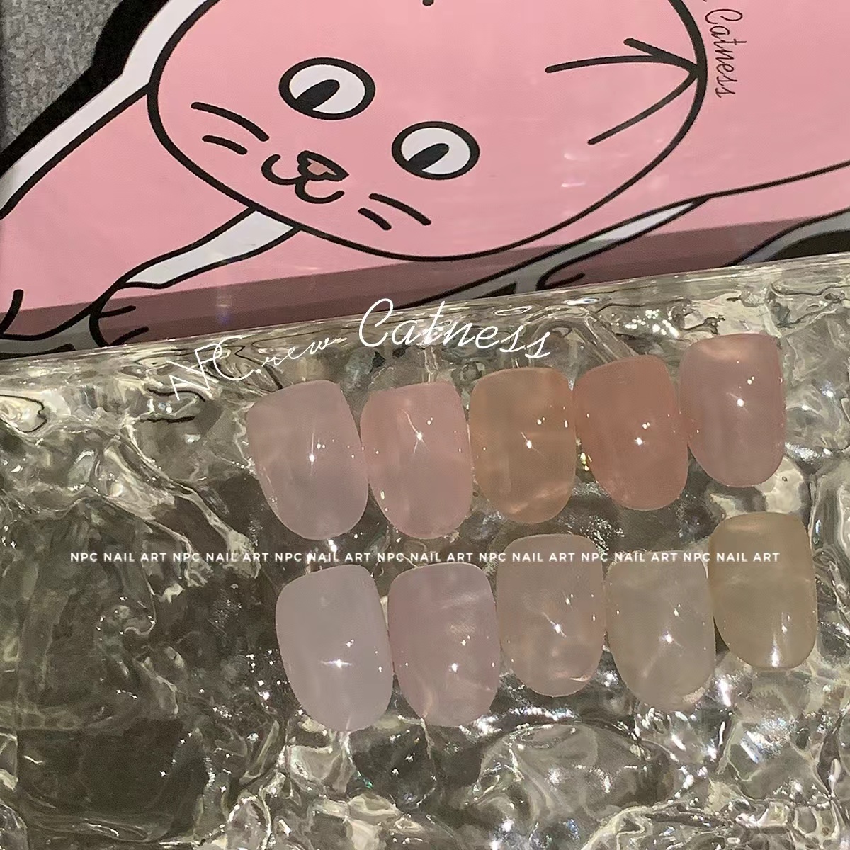 NPCREW甲油胶 喵女 猫系透裸色素颜肌肤色肉垫罐装日系美甲光疗胶