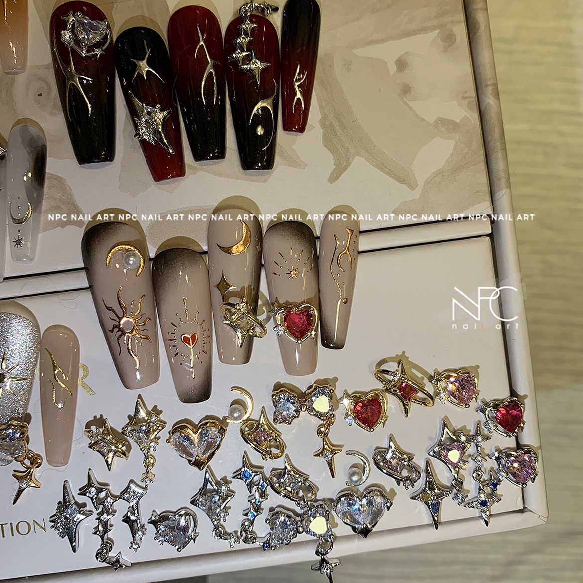 NPC美甲赛博星芒饰品无性别贴纸