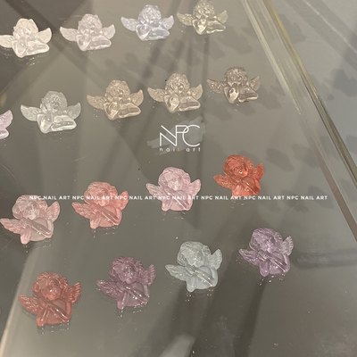 NPC美甲 凡间天使 套胶展示板高透亚克力防尘盒蝴蝶爱心打版色卡