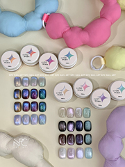 NPCgel*星愿池*细闪猫眼甲油胶冰透叠涂蓝眼泪星空新款3g美甲色胶