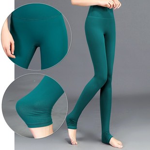 女大码 无尴尬线高腰无洞踩脚裤 3XL蜜桃健身普拉提 棉感瑜伽裤 新款