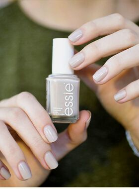 美国正品ESSIE指甲油 745奶茶色裸色Sand Tropez米灰裸灰色水泥灰