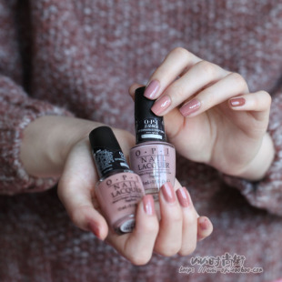 正品 E41美甲免考 OPI指甲油秋冬色系环保裸粉色网红奶茶焦糖色F16