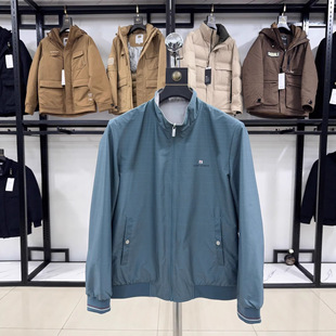 【H家】双面穿！极简立领按扣夹克男春薄款修身挺括帅气外套1Y325