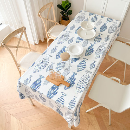 卡通tpu布艺防水防油桌布