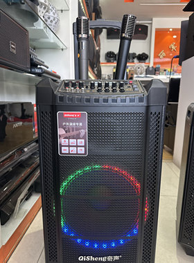 奇声户外唱歌蓝牙音响大功率双麦克唱歌乐器音响 奇声650 奇声651