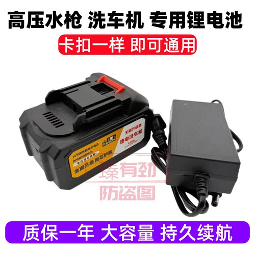 特忆关心48VF 88V锂电池98V充电器无线洗车机高压便携式水枪水泵