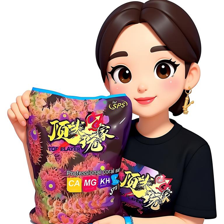 顶玩家海盐SPS珊瑚盐养水母盐饲养小丑鱼盐海缸专用盐LPS海水鱼盐