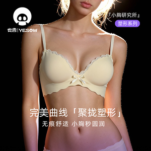 小胸塑形聚拢文胸内衣内裤套装