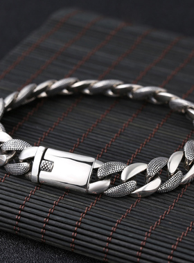 简约光面手链银链纯银