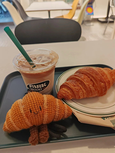 【成品】jellycat同款手工钩织牛角包挂件送闺蜜朋友