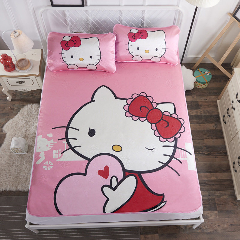 Kitty Summer mat Borneol Three Hello Kitty Cartoon 1.2 student fold air conditioner Mat Paigein the Bedclothes , Mat/Mats/Rattan seats/Straw mat/Leather seats  category - from Buy2taobao.com to provide professional Taobao agent buy service