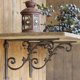 欧式 复古加厚铁艺铸铁三角支撑架墙上直角固定层托架承重搁板支架