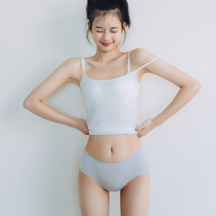 【3条装】靴下物纯棉7a级抗菌内裤女生透气短裤中腰少女三角裤