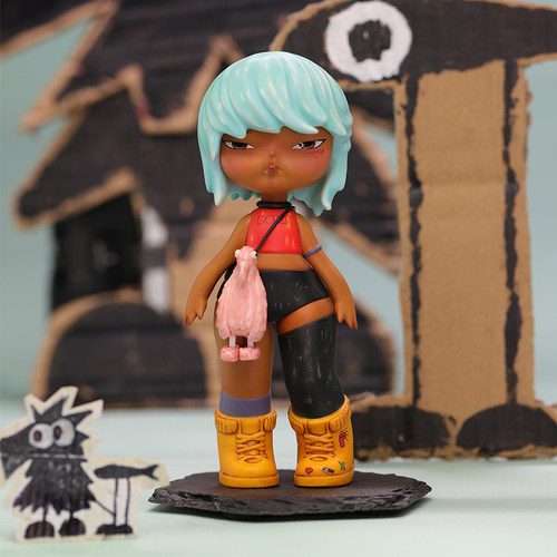 Fobb禁果女孩鱼枪探险家潮玩大娃