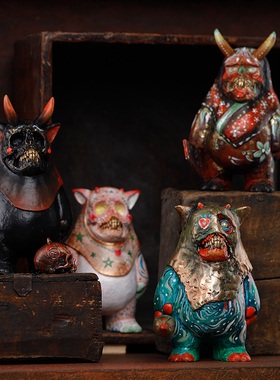 末那末匠｜Tokyo Jesus《Gaki》原创设计骷髅暗黑风格艺术雕像